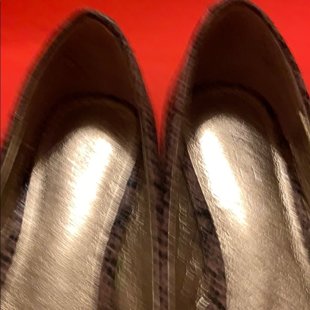 ALDO SNAKE PRINT FLATS SHOES LEATHER SIZE 6 - Picture 7 of 15